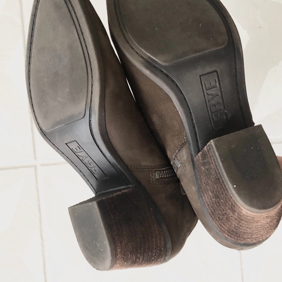 Frye Judith brown leather zip up ankle booties - Picture 4 of 16